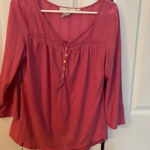 H&M 100% cotton top. Extra button casual weekend wear